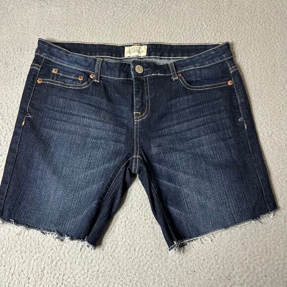 Aeropostale Pants - Aeropostale Denim Shorts Womens 9/10 Blue Mid Rise Cutoff Jean Shorts‎